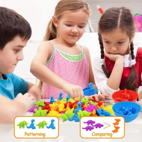 Παιχνίδια Montessori για παιδιά 2, 3, 4 και 5 ετών, παιχνίδια με δεινόσαυρους 1