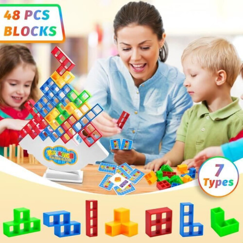 Παιχνίδι στοίβαξης Tetris - Ρωσικά τουβλάκια στοίβαξης - 48 τεμάχια - 2