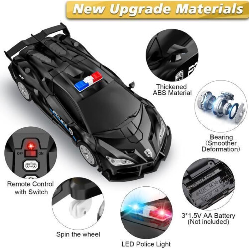 Transformers RC Toys Κλίμακα 1:18 2.4GHz Τηλεχειριστήριο Αυτοκίνητο-Ρομπότ 2