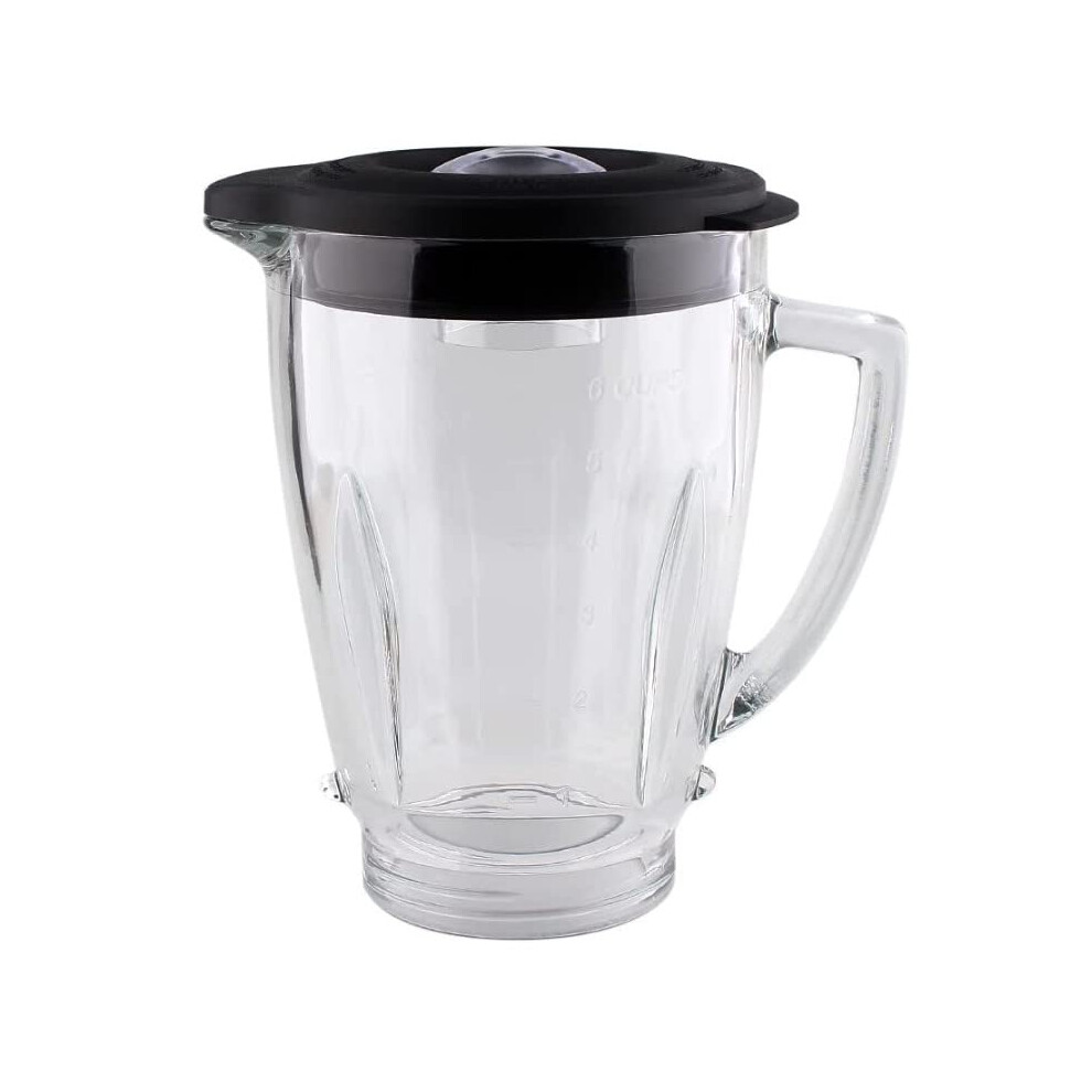 Premium Replacement Blender Glass Jar for Smoothies 6-Cup
