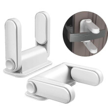 2 Pcs Rotatable Window Lock Anti-opening Protection Lock for Baby Safe