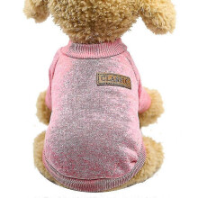 (Light Gray) 9 Colors Pet Dog Classic Sweater Wool Sweater Clothes Warm Sweater Winter