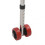 2 Pcs Walker Wheel Leg 6 Gear Height Adjustment Stainless Steel Plastic Rollator Replacement Wheels 2
