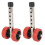 2 Pcs Walker Wheel Leg 6 Gear Height Adjustment Stainless Steel Plastic Rollator Replacement Wheels 1
