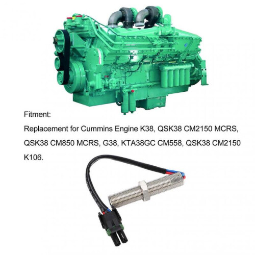 Magnetic Pickup Speed Sensor 3034572 Engine MPU Generator Rotational Gear Sensor Replacement for Cummins Engine K38 QSK38 1