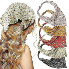 5 Pcs Hair Bandanas,floral Hair Scarf Headband