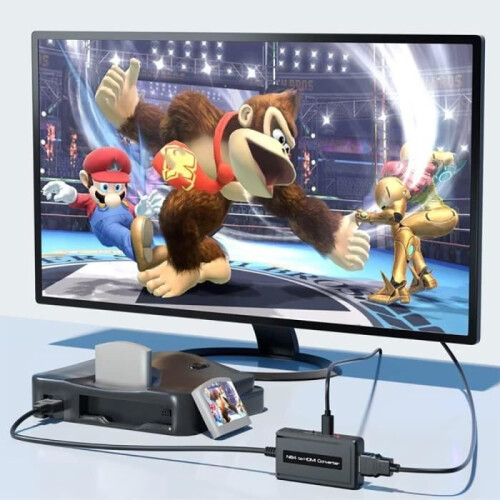 Προσαρμογέας HDMI – NINTENDO – N64 – Συμβατό με HD 1080P – Περιλαμβάνεται καλώδιο – Plug and Play 2