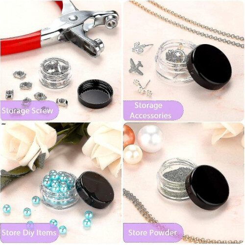 5ml Cosmetic Container Set Of 100 Clear Sample Jar with Lid Tiny Reusable Plastic Cream Lotion 2