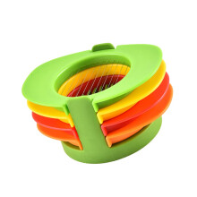 Stainless Steel Egg Slicer Holder Kitchen Gadget Deviled Egg Maker Tool