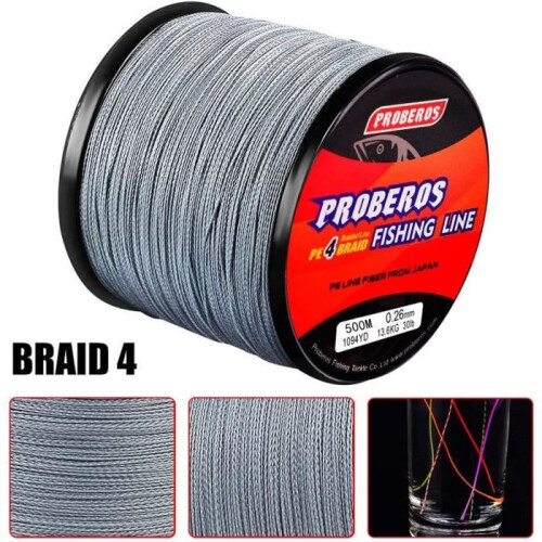Πλεκτή πετονιά ψαρέματος Strands PE Multifilament, 547 γιάρδες/500 μ., 30 λίβρες/0,25 1
