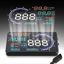 Ταχύμετρο HUD για αυτοκίνητα, οθόνη GPS 5,5 ιντσών στο Head-Up, πολύχρωμο ταχύμετρο