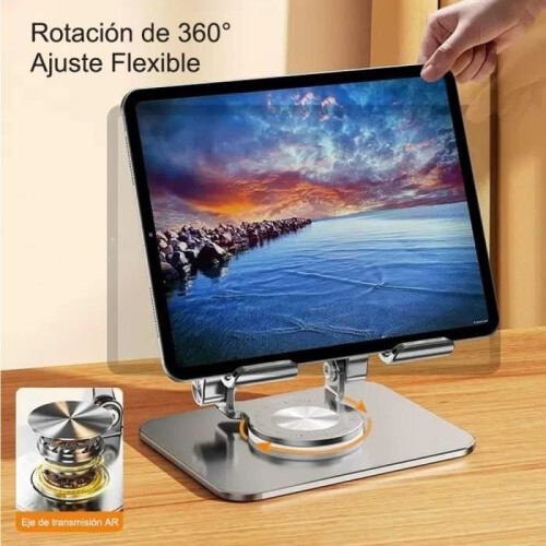 Βάση Tablet πολλαπλών γωνιών, περιστρεφόμενη 360, πτυσσόμενη βάση tablet από αλουμίνιο, 1