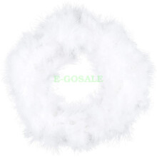 6m White Feather Christmas Tree Boa Decor Ribbon Garland Strip Craft Xmas