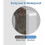 Kitchen Roll Holder No Drilling, Kitchen Paper Holder Wall Mounted Paper Roll Holder Storage Organizer - Aluminum Material (Kitchen Roll Holder 1) 4