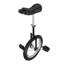 24' Outdoor Wheel Unicycle, Height Adjustable Steel Frame Leakproof Tire for Office Workers