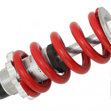 150mm Motorcycle Shock Absorber 750LB/N Red Adjustable Spring Suspension Damper for Electric Scooter Moped