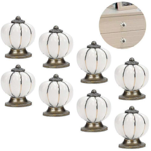 8 Pcs Drawer Knobs Dresser Furniture Knobs Ceramic 38mm Door Knobs 1