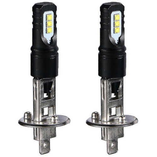 2x H1 6000k Super Bright White 1200lm Drl Led Headlight Kit High-beam 2