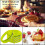 4 Pcs Silicone Egg Ring Mold, Nonstick Pancake Mold Cooking Ring Round with Handle (green) 5