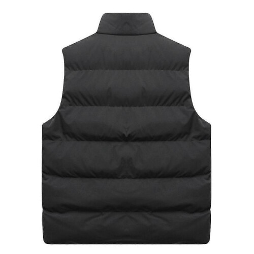 (S, Black) Mens Lightweight Packable Puffer Down Vest Sleeveless Quilted Jacket Coat Best Gift 1