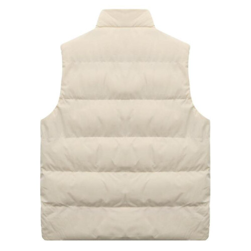 (S, Khaki) Mens Lightweight Packable Puffer Down Vest Sleeveless Quilted Jacket Coat Best Gift 1