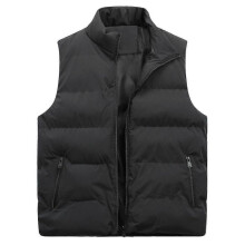 (S, Black) Mens Lightweight Packable Puffer Down Vest Sleeveless Quilted Jacket Coat Best Gift