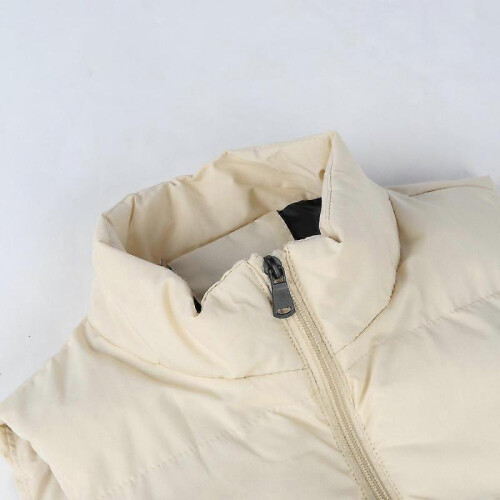 (S, Khaki) Mens Lightweight Packable Puffer Down Vest Sleeveless Quilted Jacket Coat Best Gift 2