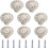 Cabinet Knob 8 Pieces Round Drawer Pull Handle Cabinet Knobs Drawer Knob Cabinet Handle Kitchen Drawer Cabinet Door Knobs White Vintage Cabinet Knob B 1