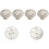 Cabinet Knob 8 Pieces Round Drawer Pull Handle Cabinet Knobs Drawer Knob Cabinet Handle Kitchen Drawer Cabinet Door Knobs White Vintage Cabinet Knob B 5