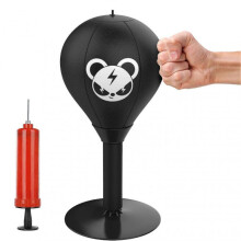 (Bear) Punching Bag Stress Buster Desktop Punching Bag With Strong Suction Cups Heavy Duty Stress Relief Ball Funny Gifts For Boss, Coworker