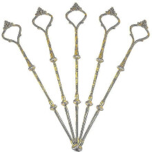 3 Tier Golden Cake Stand(5 Sets) Holder,crown