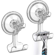 Shower Suction Hooks, 2 Pack Suction Hooks Removable And Reusable Razor Hoo
