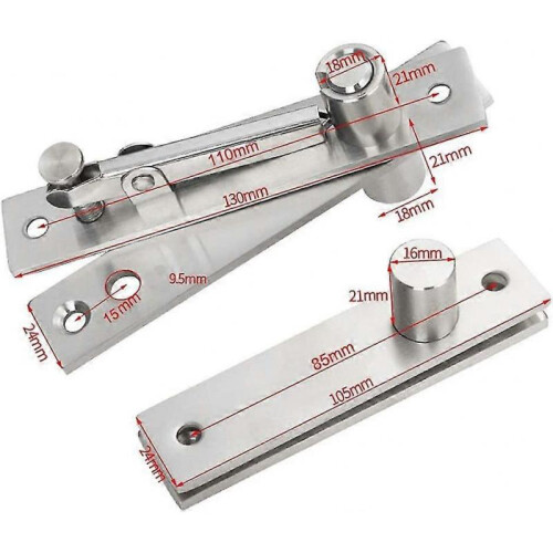 Rotary Hinge,door Pivot Hinge,concealed Pivot,up And Down Pivot Door Hinge,stainless Steel(silver) 1