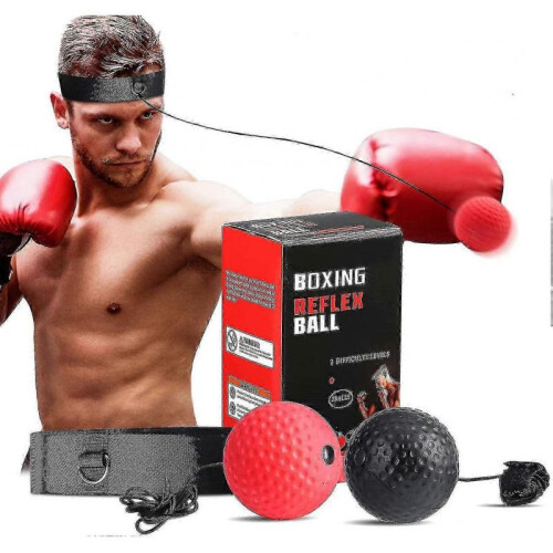 Boxing Reflex Training Balls,speed Fitness Ball with Adjustable Headband