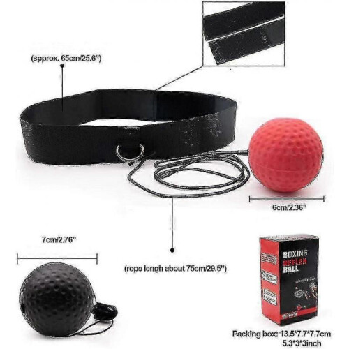 Boxing Reflex Training Balls,speed Fitness Ball with Adjustable Headband 2