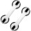 2-pack Of 12" Bathroom Grab Bars Shower Handle with Strong Suction Cup Lh-1 1