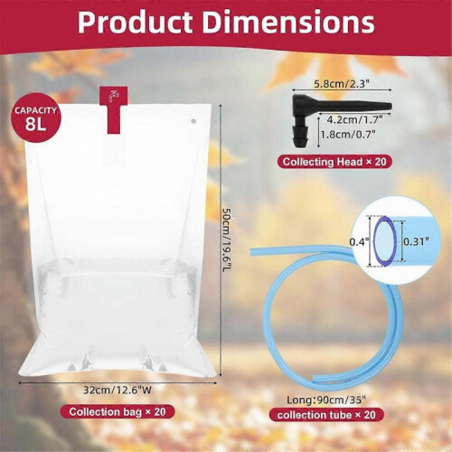 10 Sets Maple Syrup Tapping Kit Include 10 Maple Tree Taps Spiles 10 Pcs 35In Maple Syrup Tubes 10 2