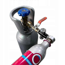 CO2 Refilling Station for SodaStream Duo Cylinders Complete Kit with Quick Connector and Valve for Home Carbonation Systems Easy Gas Tank Recharge
