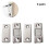 (Silver)8 Pcs Ultra-thin Invisible Magnetic Door Stoppers, Drawer Magnet Catch Best Gift 1