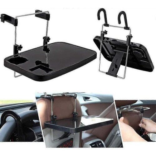 Sl Foldable Computer Table Stand, Car Tray with Tray for Heilwiy Travel Cup, Drink And Work Best Gift 1
