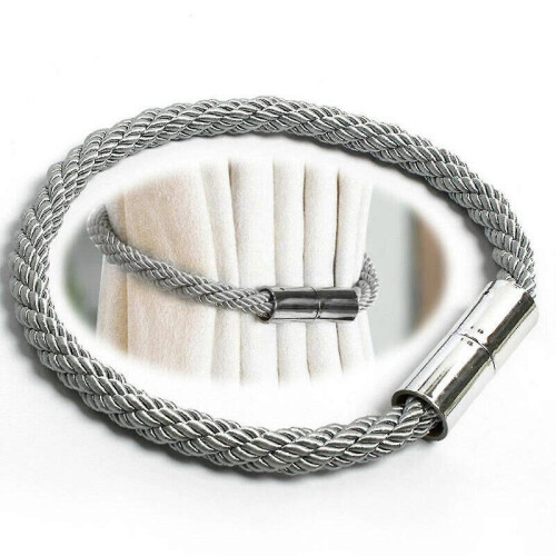Curtain Tie-backs Magnetic Curtain Tieback Buckle Holder Window Strap Home 50cmgrey1pcs 2