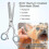 (Package A) Dog Grooming Scissors Kit, Professional Safety Thinning Shears Comb 4