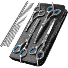 (Package C) Dog Grooming Scissors Kit, Professional Safety Thinning Shears Comb
