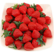 30 Pcs Artificial Red Strawberry Fake Plastic Strawberries Fruit Christmas Decoration Best Gift