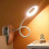 (Pink) Led Clip-on Reading Lamp Dimmable Eye Protection Table Lamp Best Gift 4