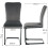 AINPECCA 4PCS Dining Chairs Velvet Cantilever Chairs Grey 6