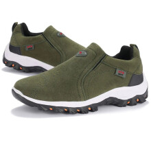 (Green, Tag 46=UK 11) Mens Slip on Sport Shoe Outdoor Loafers Casual Walking Sneakers Hiking Trainers
