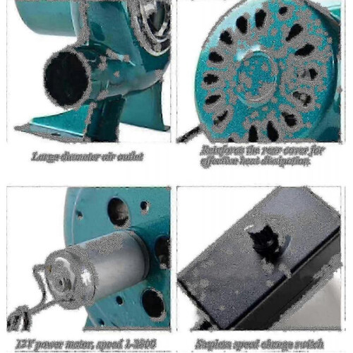 Variable Speed Electric Fan - Barbecues Fan Charcoal Forge Blower 2