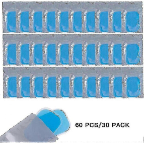 Pack Of 60 Ems Gel Pad, Gels Pad for Ems Trainer Abdominal Trainer Stimulation, Abs Trainer Replacement Gel Sheet Replacement Pad, E 2