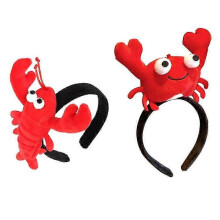 2 Pcs Turban Headband Sea Animal Party Headband Crab Costume Accessories Crab Headwear Animal Headband Captain Costume Cap